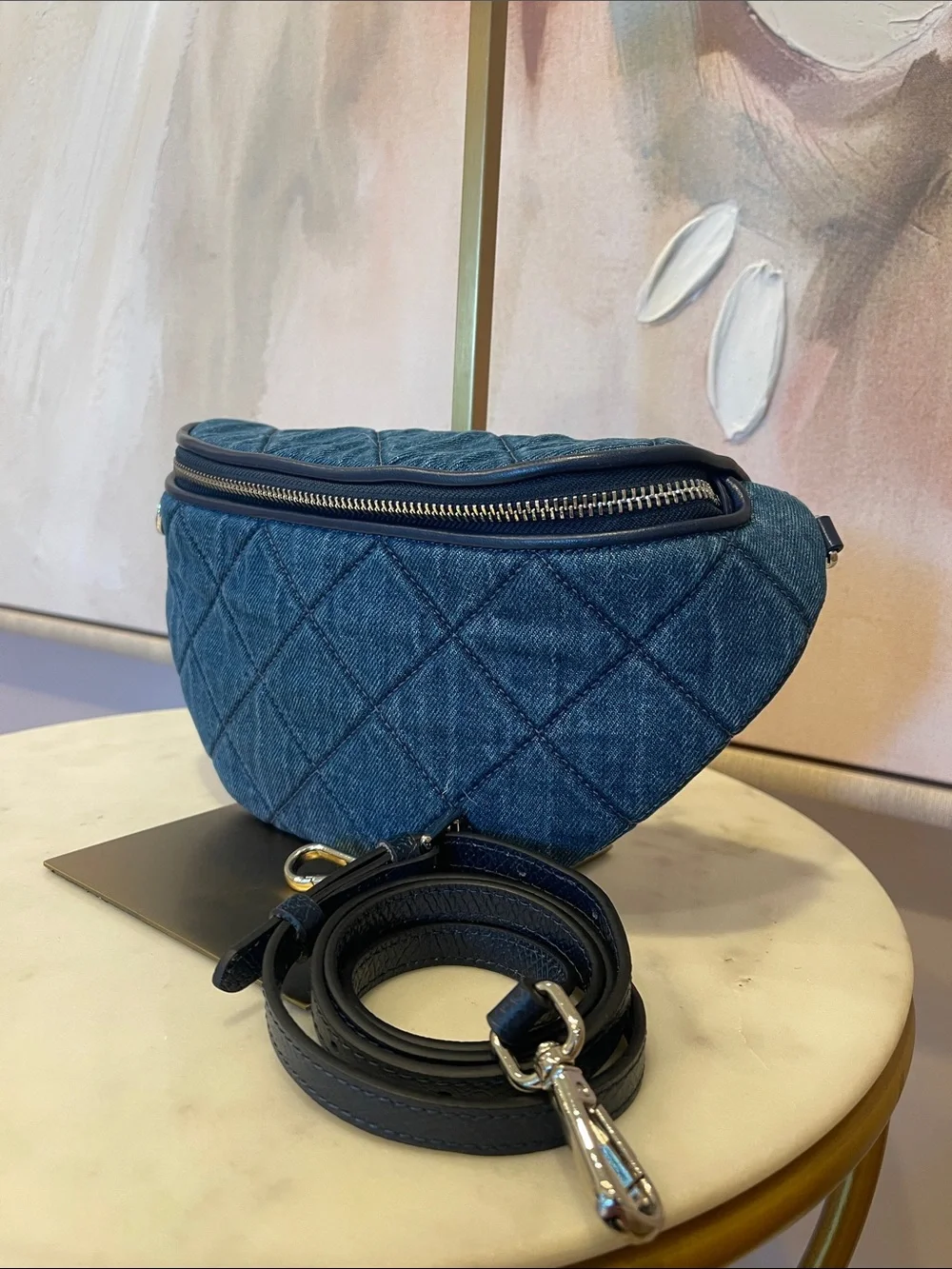 Tory Burch Willa Denim Belt Bag